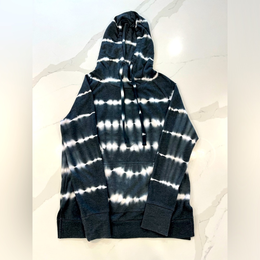 Women’s Green Tea size medium black and white tie dye sweatshirt.